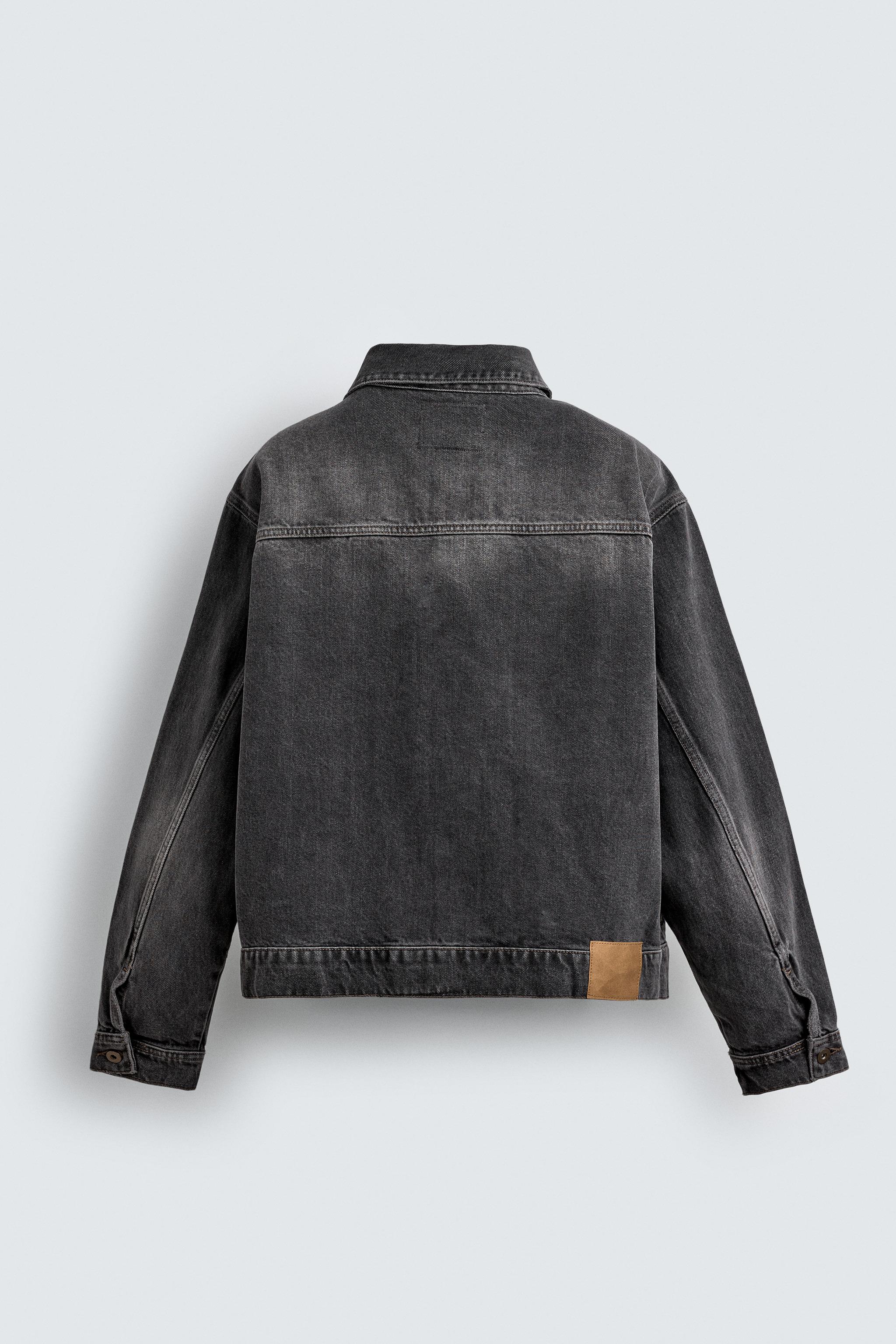 WASHED EFFECT DENIM JACKET